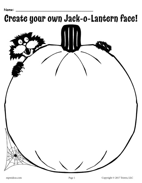 FREE Create Your Own Jack-O-Lantern Printable! – SupplyMe