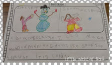 "Do You Like Snow?" Opinion Writing FREEbie!