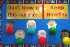"Don't Blow It!" - Summer Reading Bulletin Board