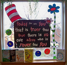 Dr. Seuss Window Display