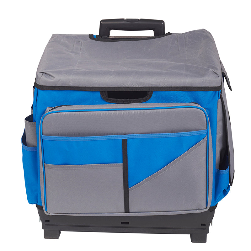 Universal Rolling Cart and Organizer Bag (Gray & Blue)