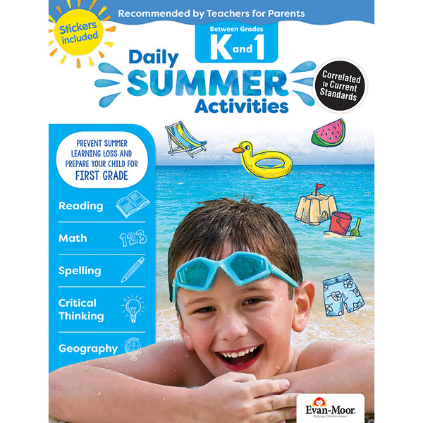 EvanMoor Daily Summer Activities Between Grades K and 1 EMC1071