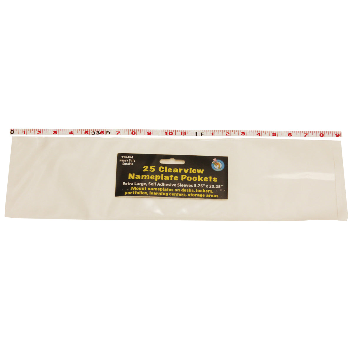 Ashley Productions Extra Large Self-adhesive Name Plate Pocket/Sleeve