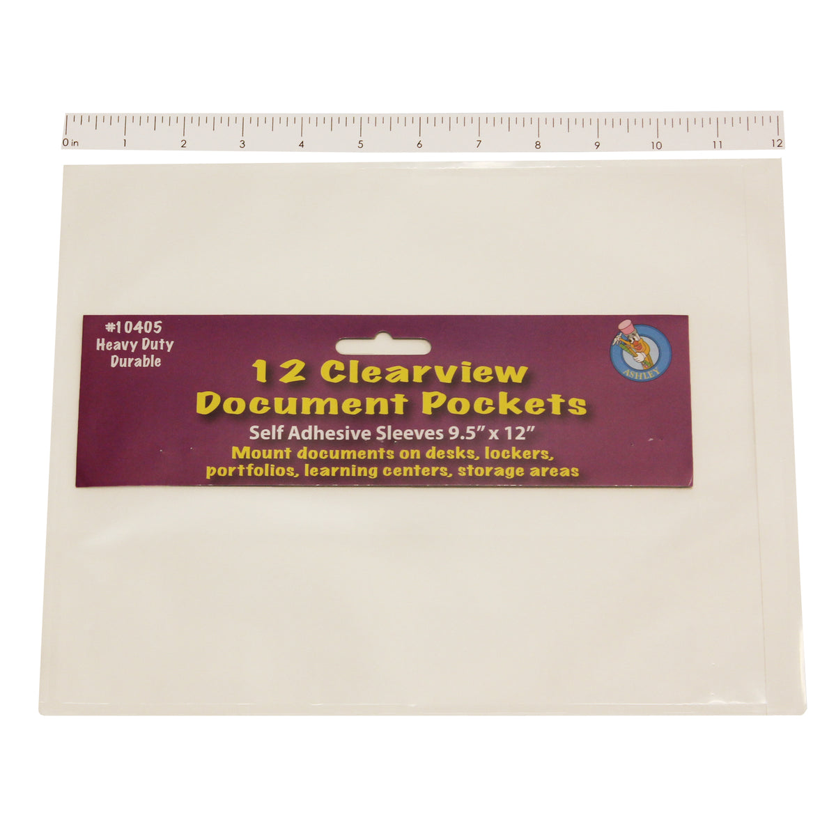 Ashley Productions Document Pocket, 9" x 12"