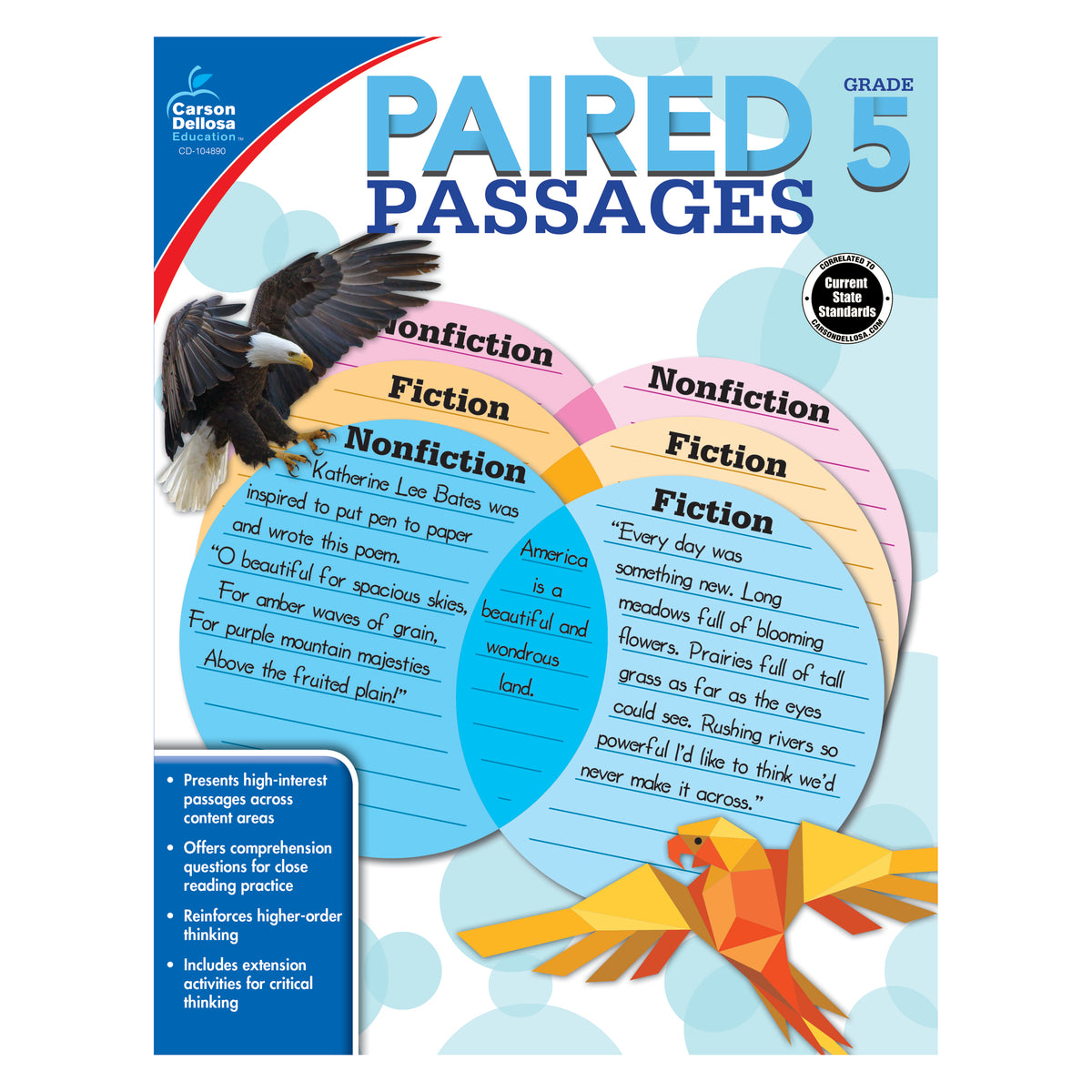 Carson Dellosa Paired Passages Workbook, Grade 5 (discontinued)