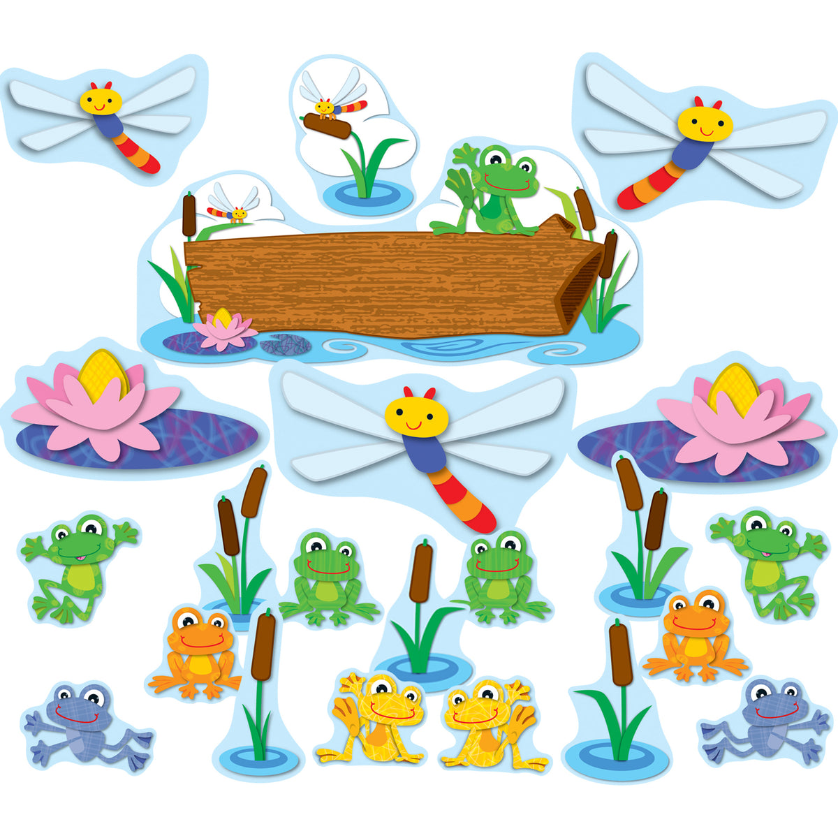 Carson Dellosa FUNky Frogs Bulletin Board Set (discontinued)