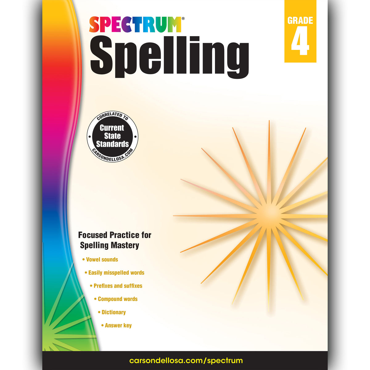 Carson Dellosa Spectrum Spelling Workbook, Grade 4