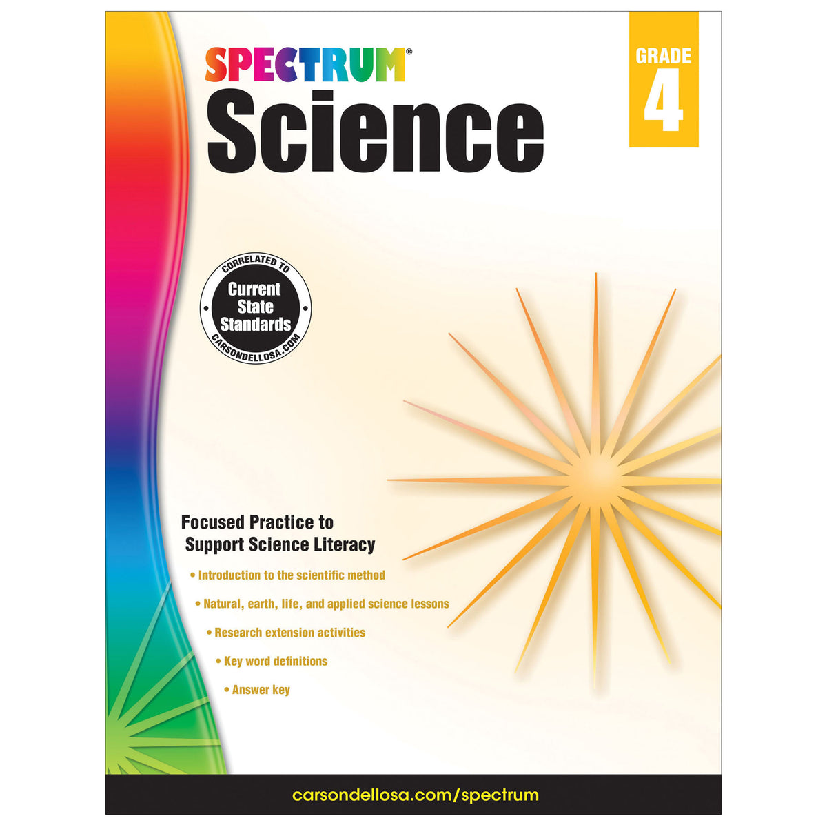 Carson Dellosa Spectrum Science Workbook, Grade 4