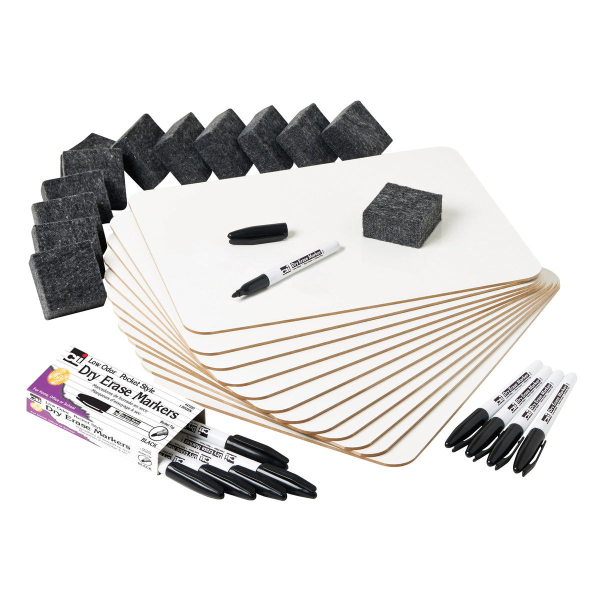 Charles Leonard Dry Erase Lapboard, Class Pack
