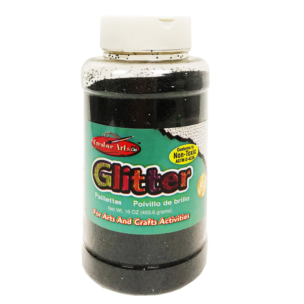 Charles Leonard Creative Arts™ Glitter, 1 Lb. Black