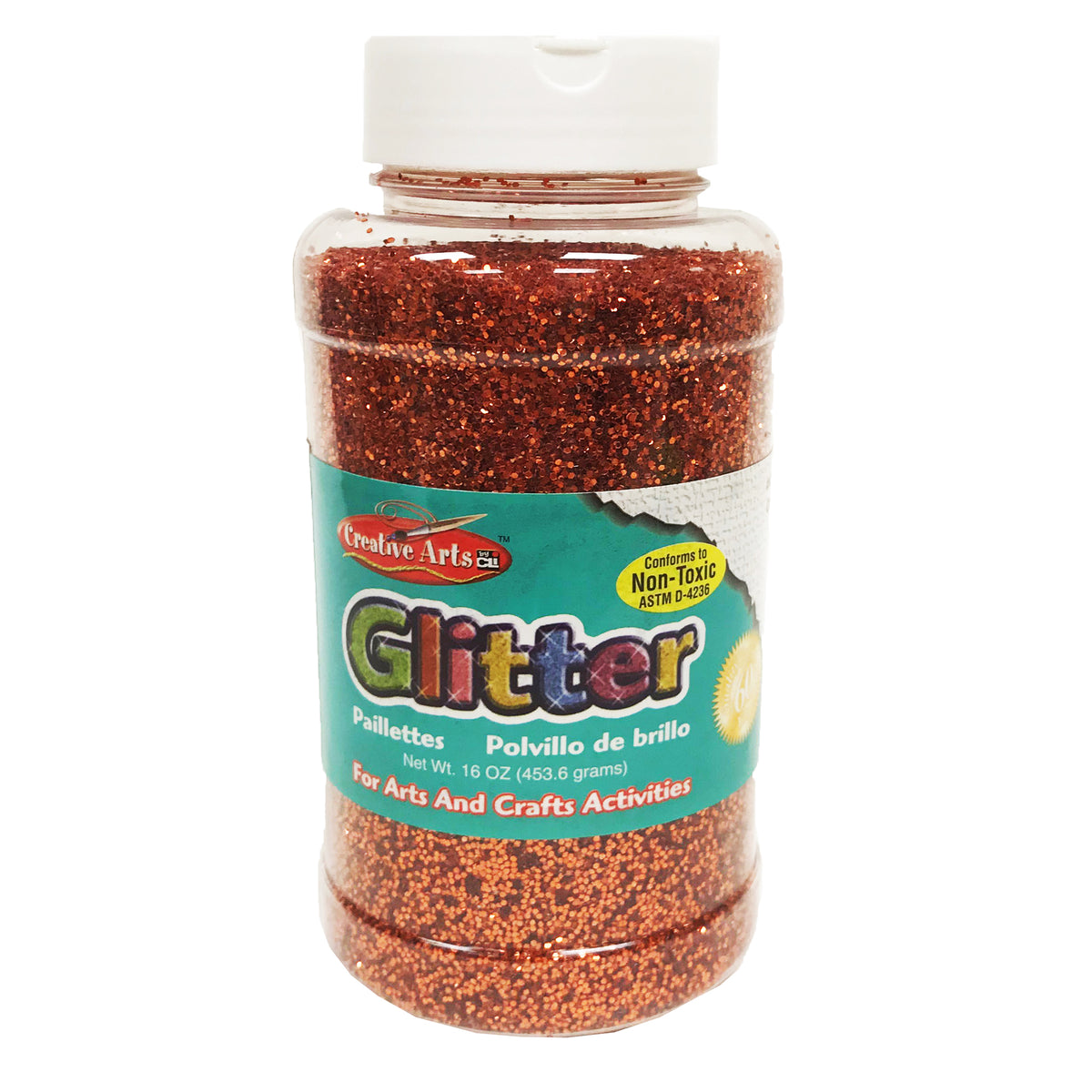 Charles Leonard Creative Arts™ Glitter, 1 Lb. Orange