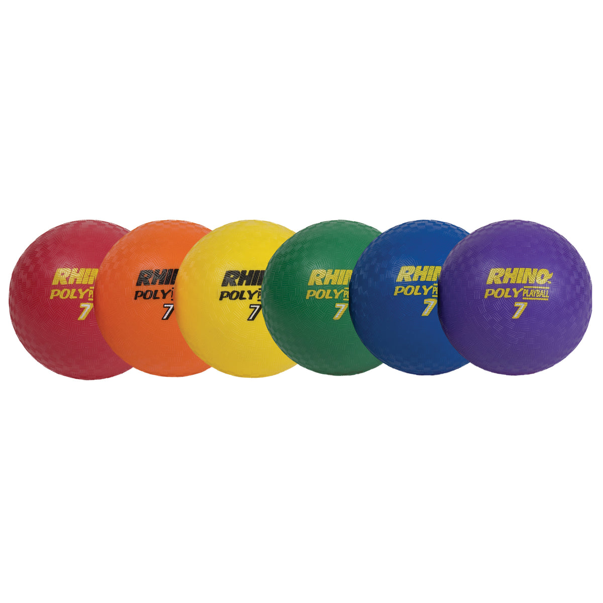 Champion Sports 7" Rhino® Poly Playground Balls, Set of 6