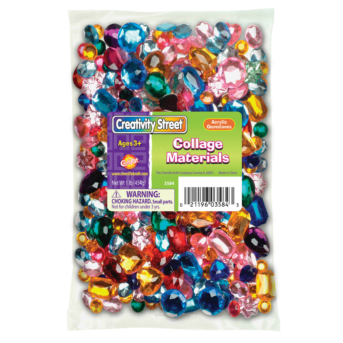 Chenille Kraft Acrylic Gemstones Classpack - 1 Pound