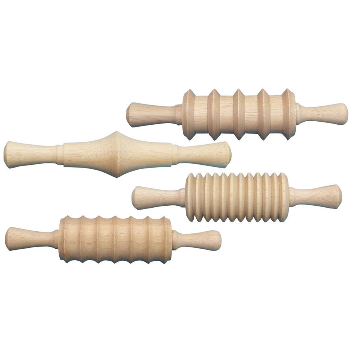 Chenille Kraft Wooden Clay Rolling Pins - Set of 4