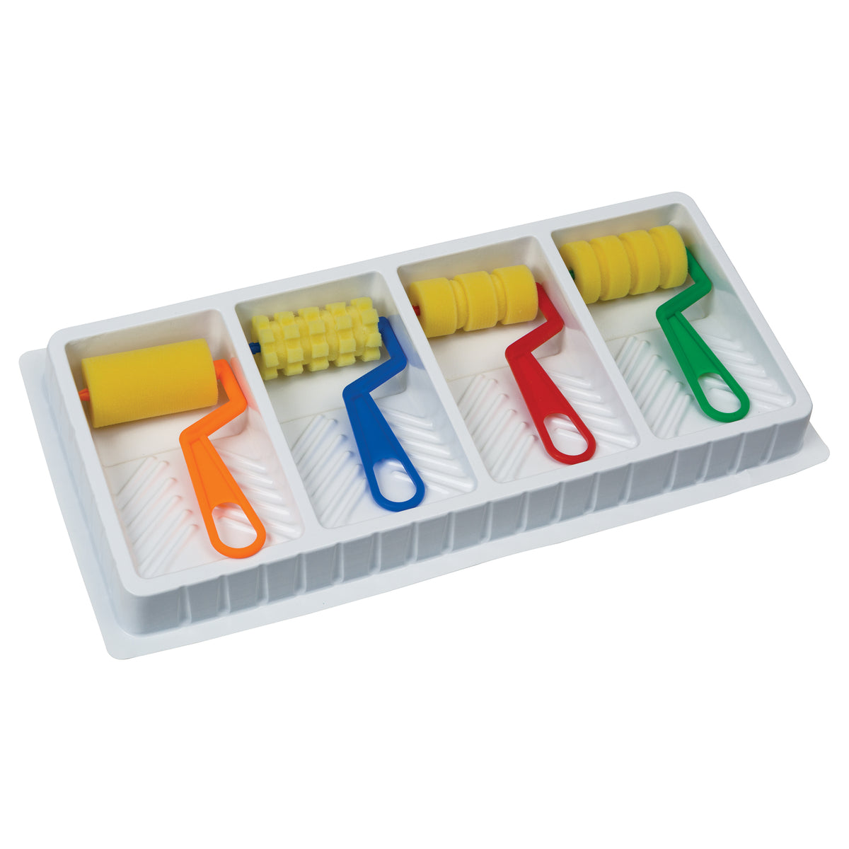 Chenille Kraft WonderFoam® Foam Rollers & Paint Tray - 4 Piece Set