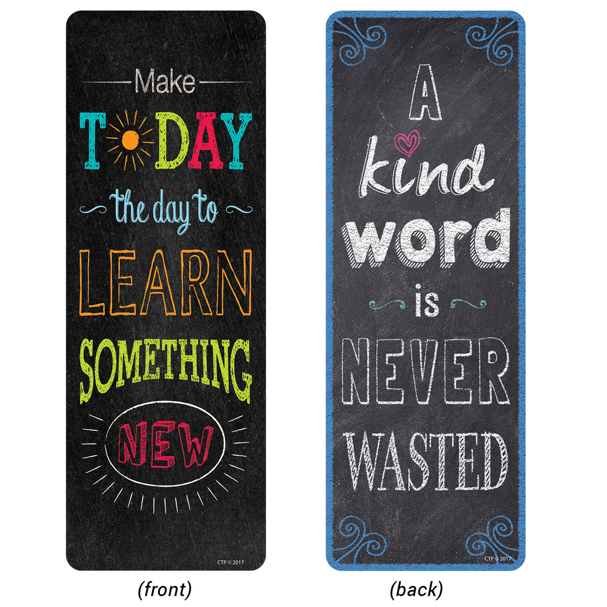 Creative Teaching Press Chalk It Up! Motivational Quotes Bookmarks