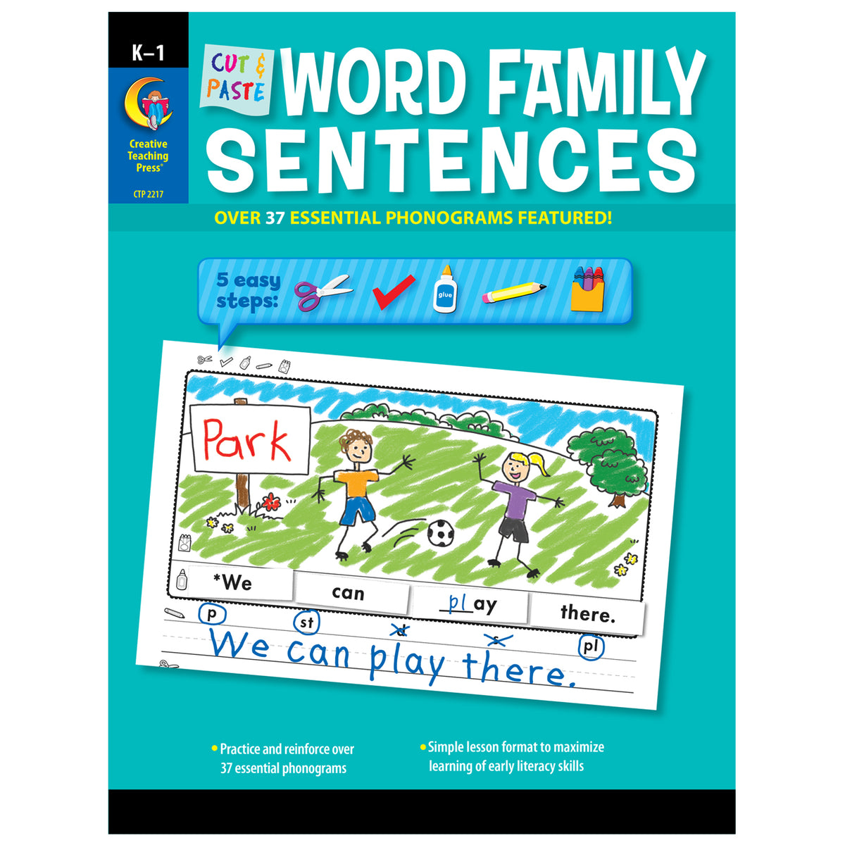 Creative Teaching Press Cut & Paste Word Family Sentences