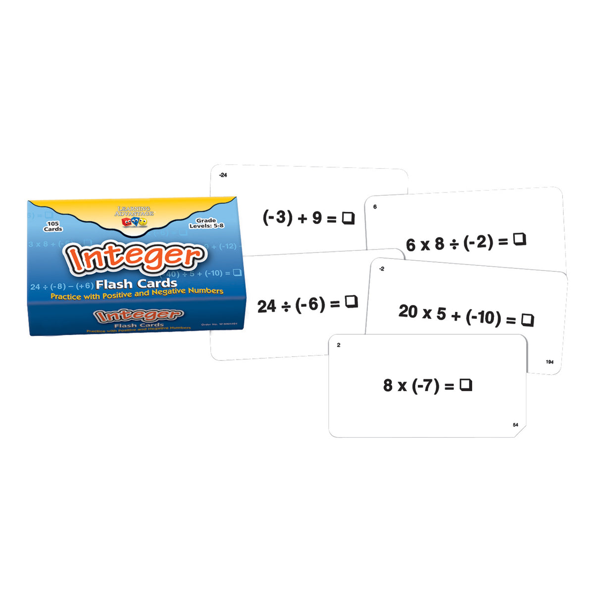 Learning Advantage Integer Flash Cards