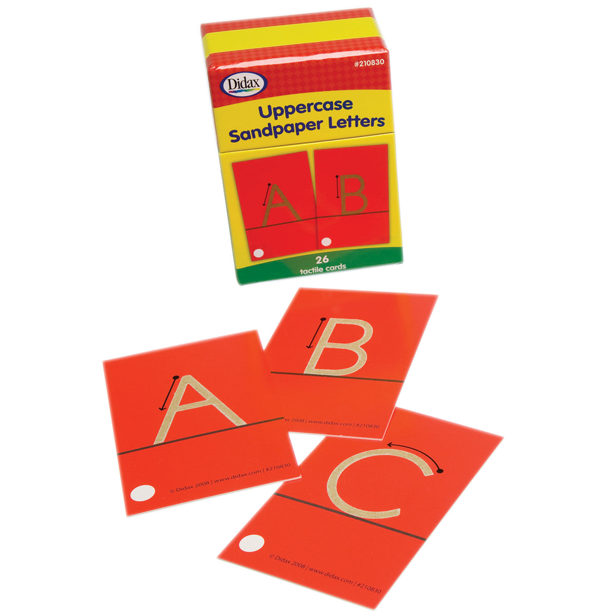 Didax Tactile Alphabet Uppercase Sandpaper Letters