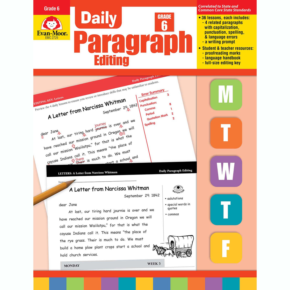 Evan-Moor Daily Paragraph Editing, Grade 6
