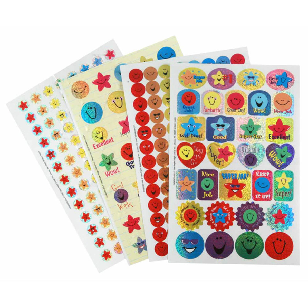 Eureka Sticker Book Stars & Smiles 268/Pk Sparkle