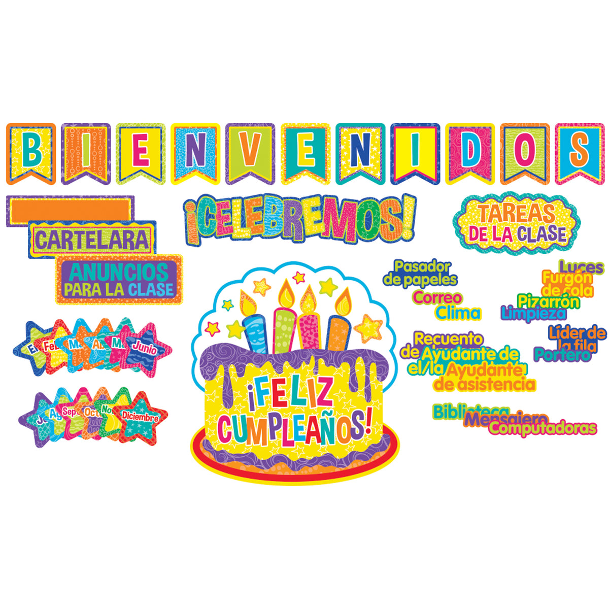 Eureka Color My World Welcome / Class Organization Bulletin Board Set (Spanish) (discontinued)
