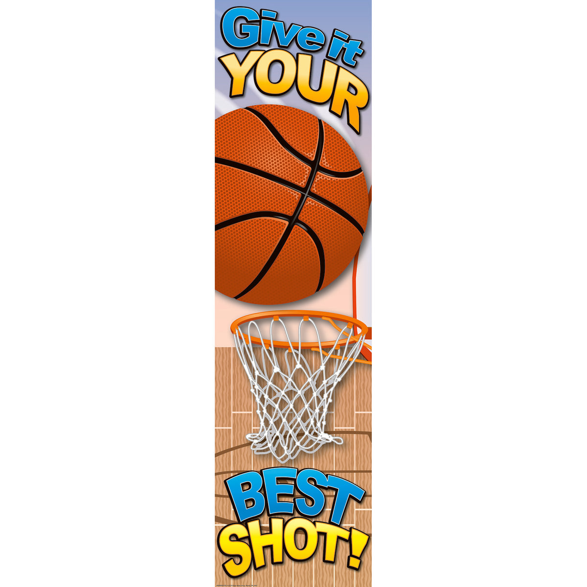 Eureka Basketball Motivational Banner 4Ft (discontinued)