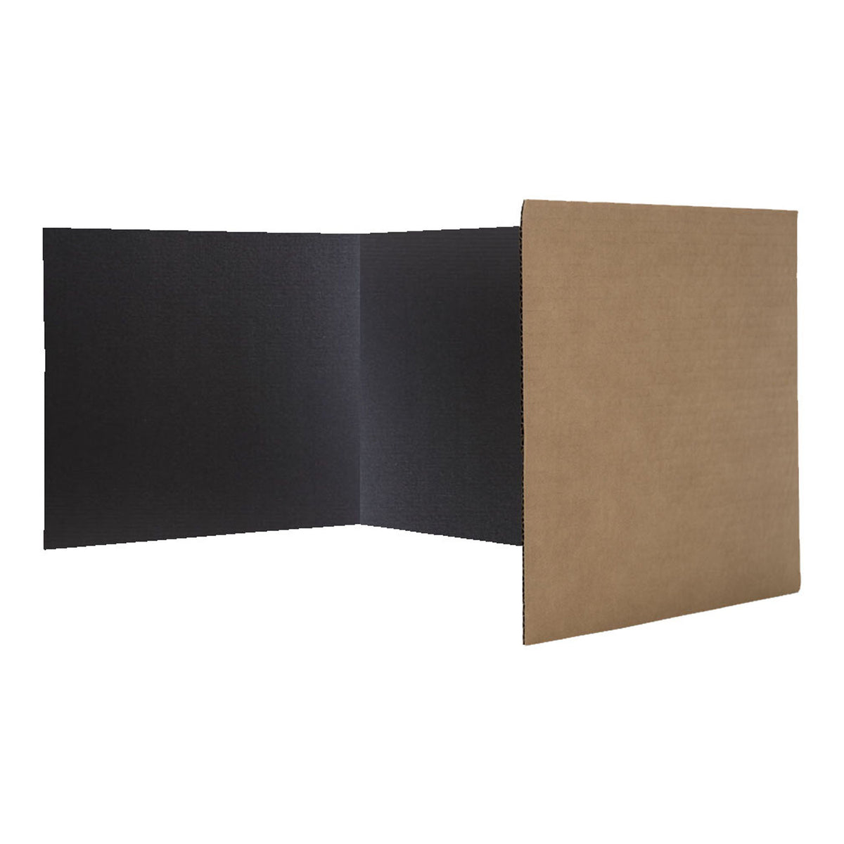 Flipside Black Corrugated Privacy Shield, 24 Pack