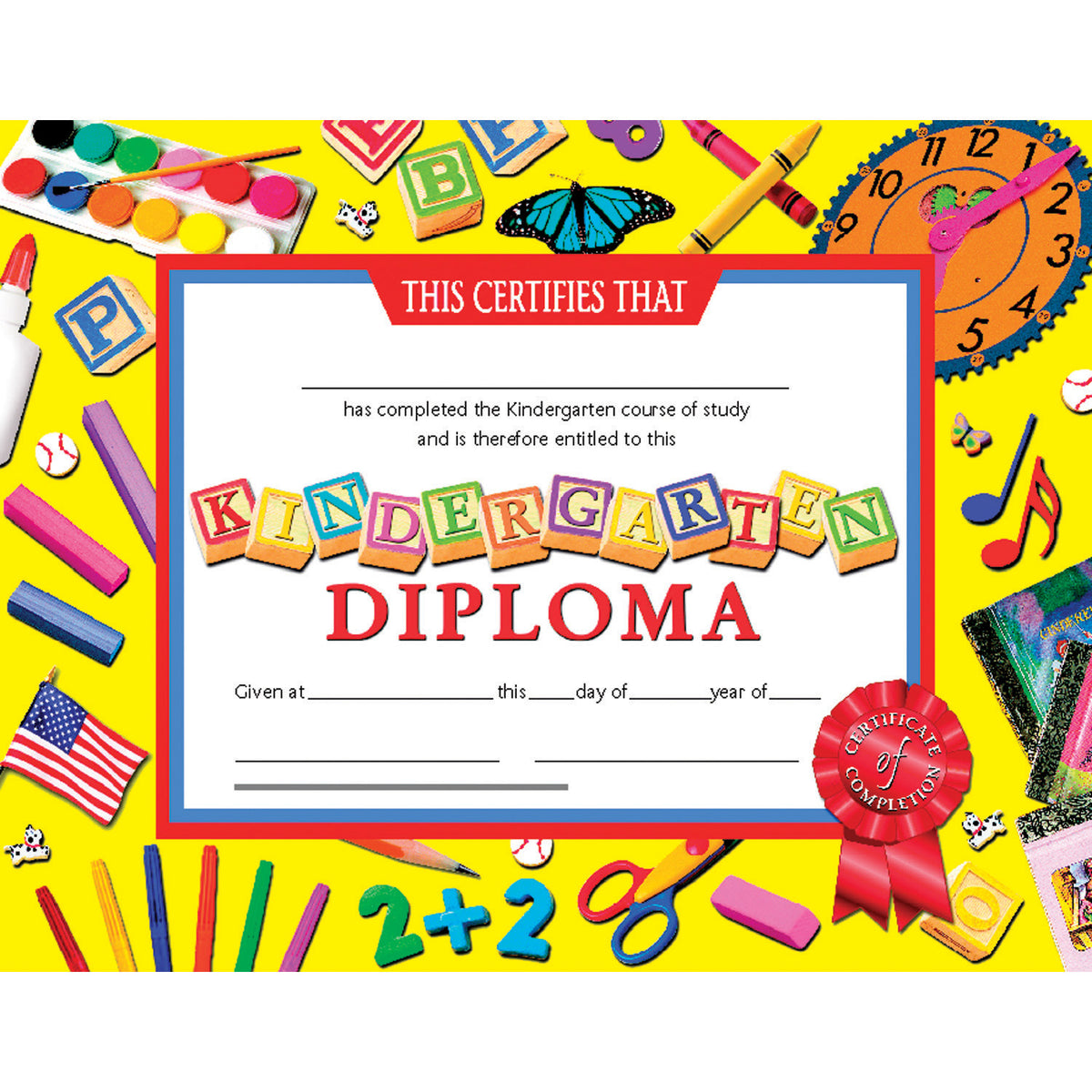 Hayes School Publishing Kindergarten Diploma 3