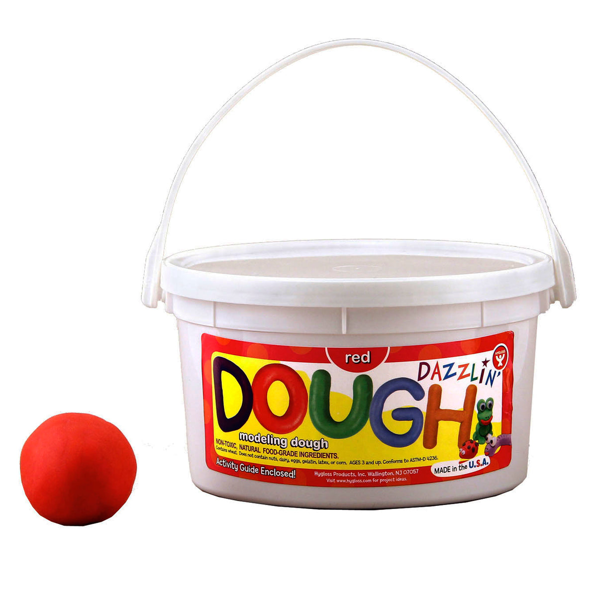 Hygloss Products Dazzlin' Dough - Red, 3 lbs.