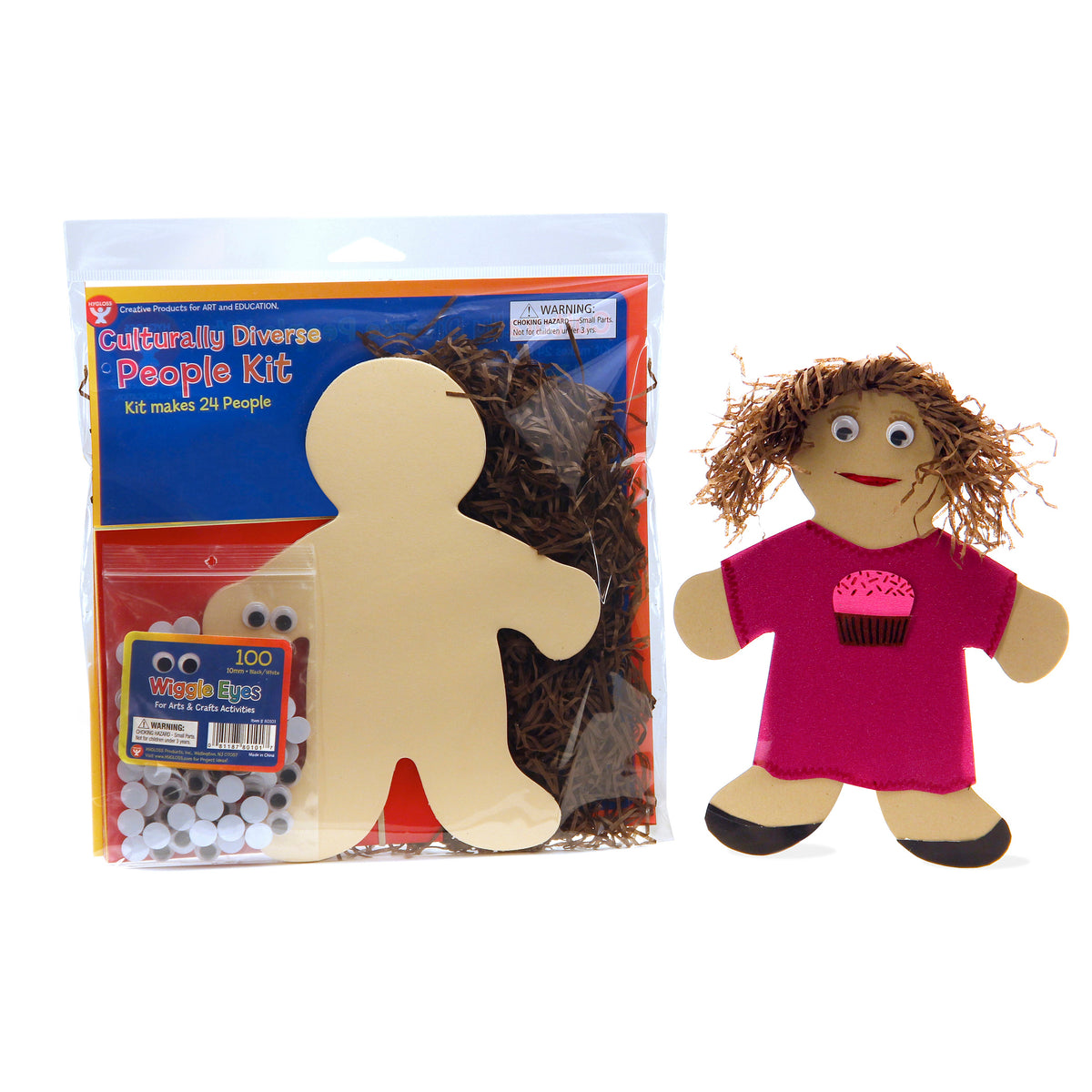 Hygloss Products Culturally Diverse People Kit - 24 Pieces