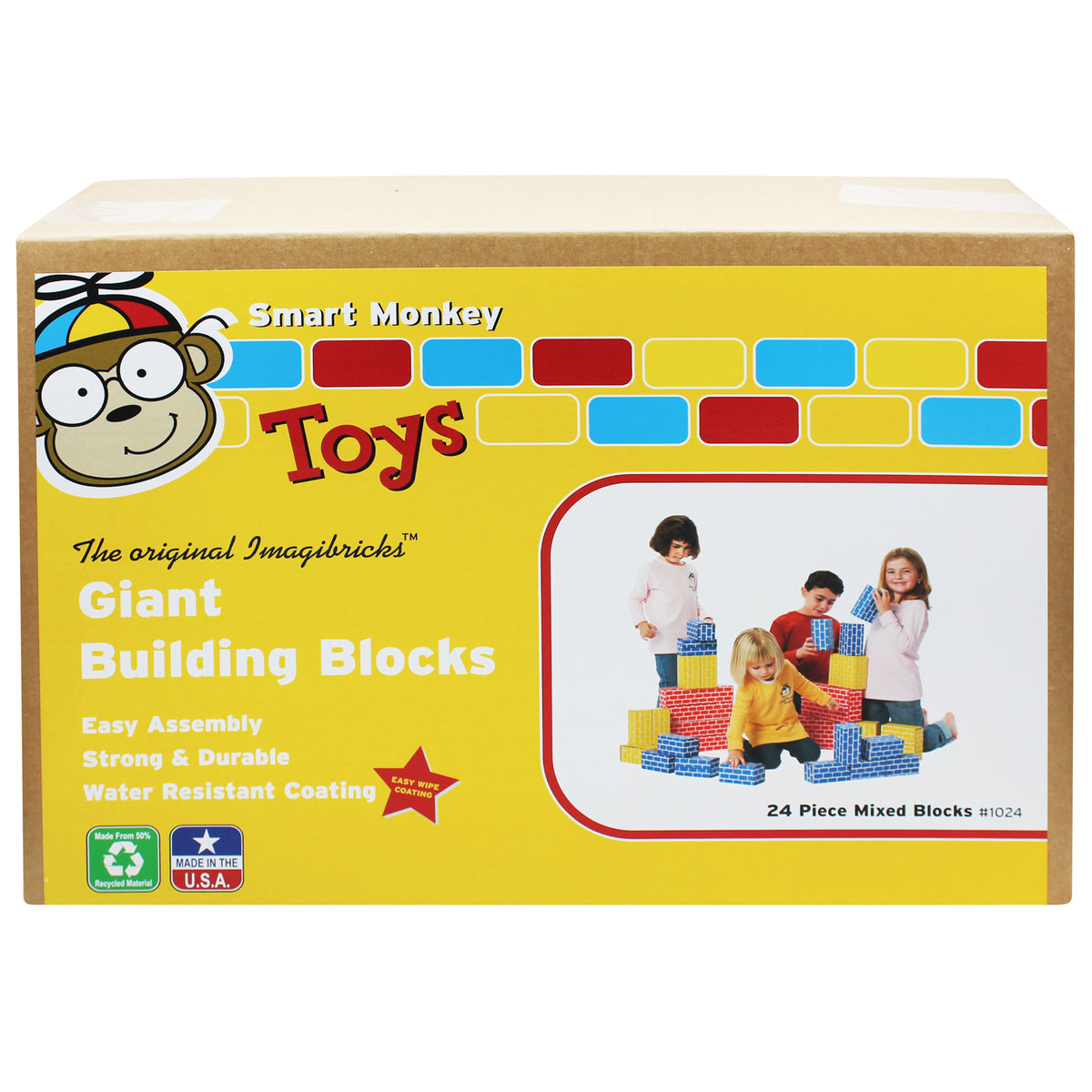 Smart Monkey Imagibricks Giant Building 24Pc Set Blocks