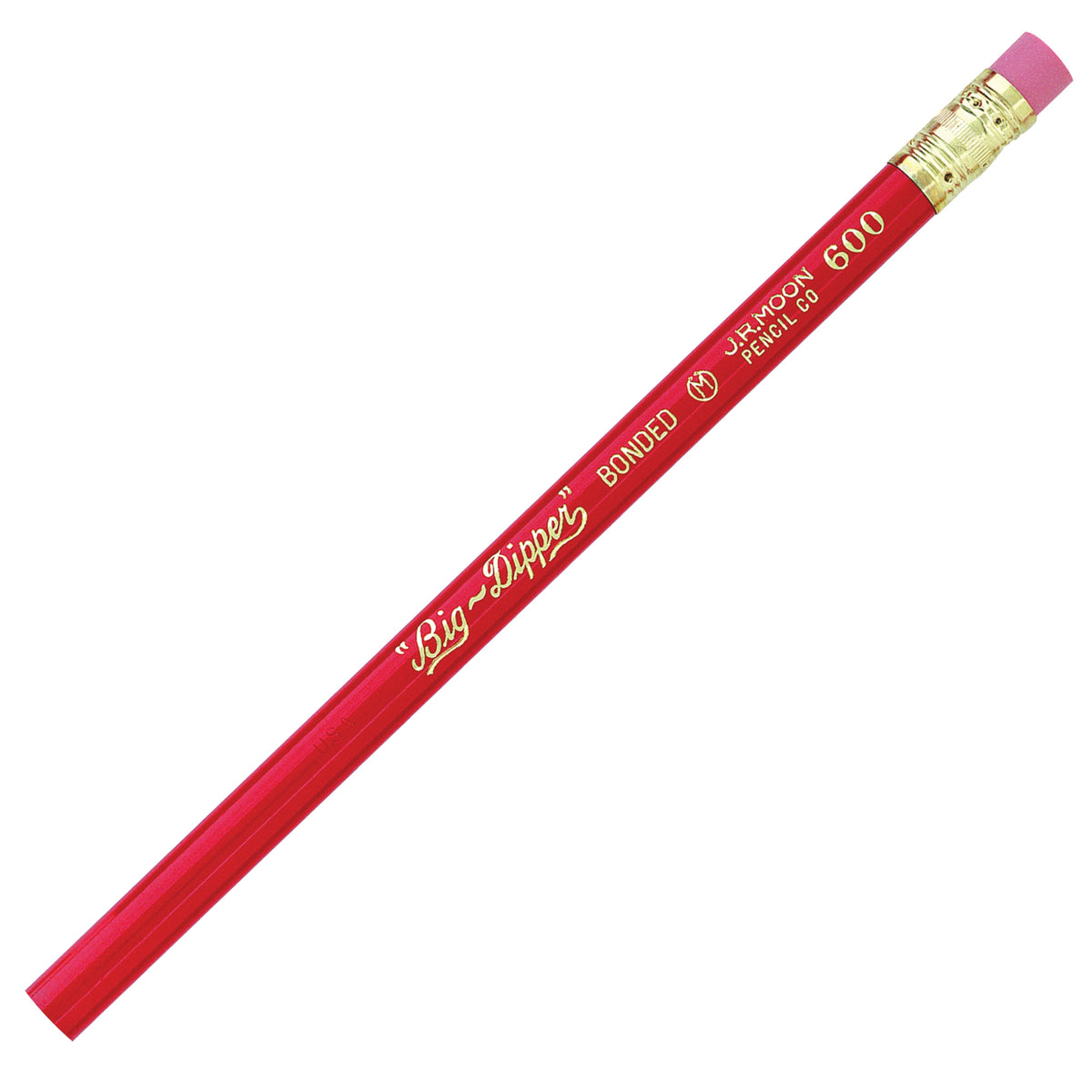 J.R. Moon Pencil Company Big-Dipper Pencils With Eraser Dz