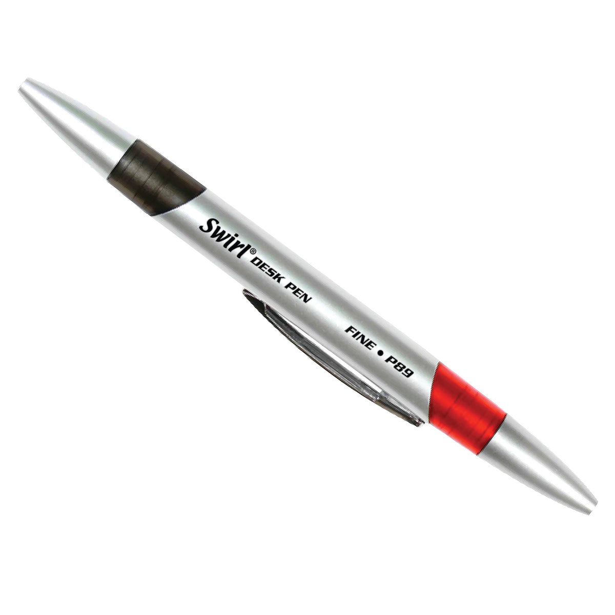J.R. Moon Pencil Company Swirl Desk Pens Red/Black 12/Pk