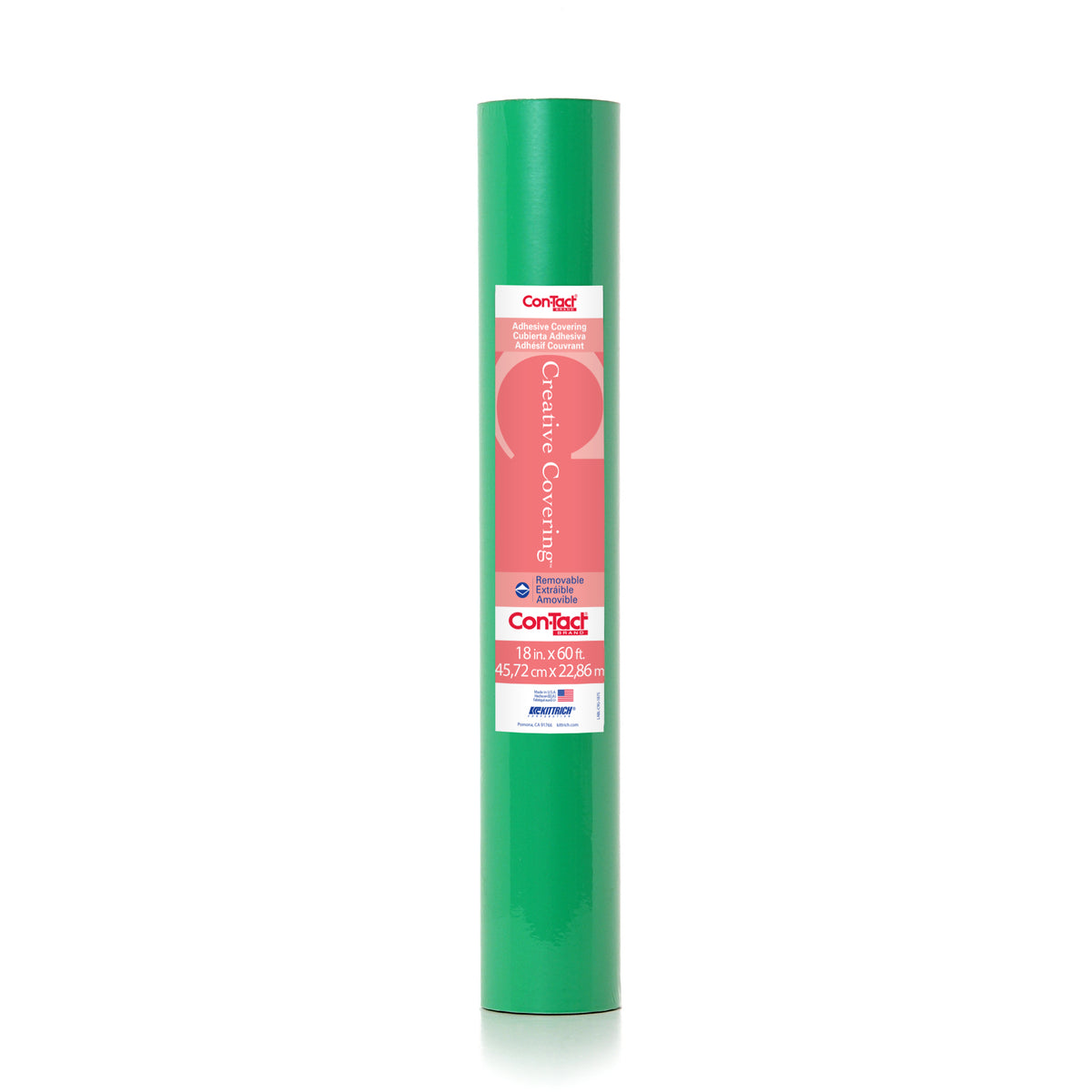 Kittrich Corporation Con-Tact® Brand Creative Covering™ Self-adhesive Green Contact Paper, 18" x 60' (discontinued)