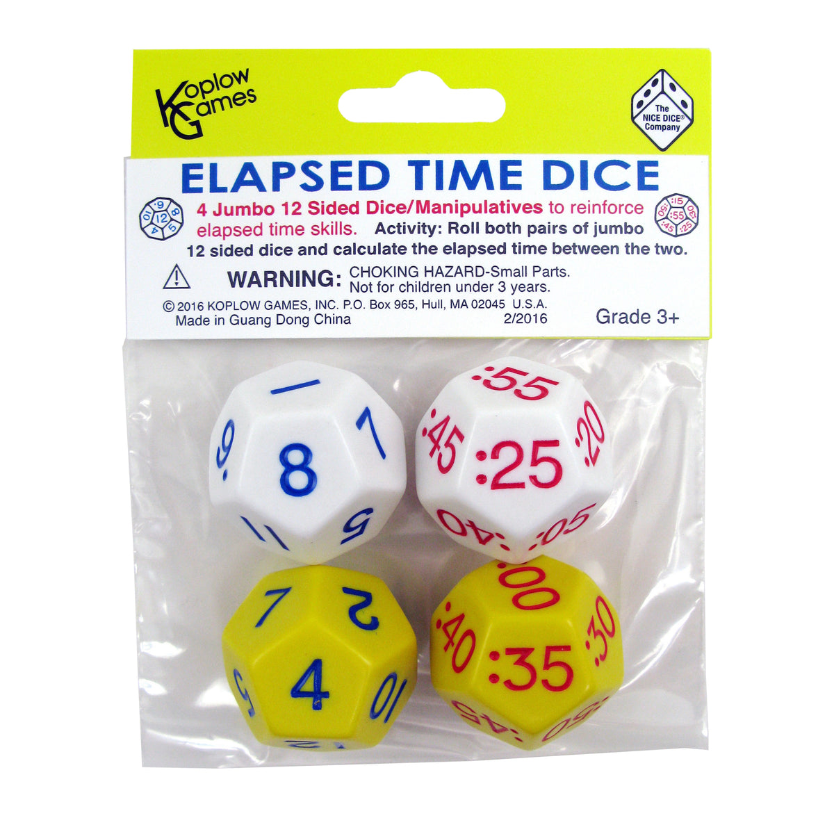 Koplow Games Elapsed Time Dice: 2 Pair