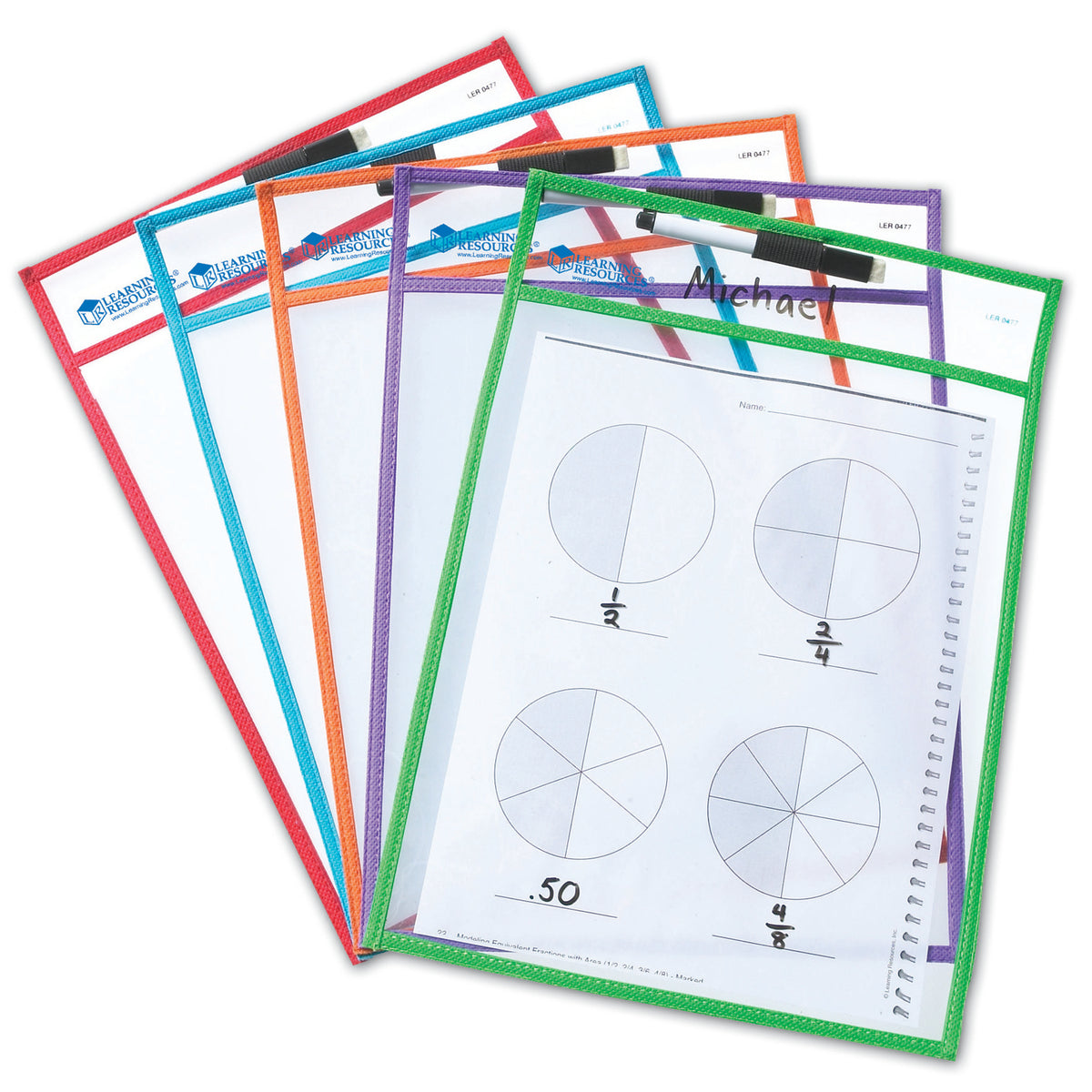 Learning Resources Write & Wipe Pockets
