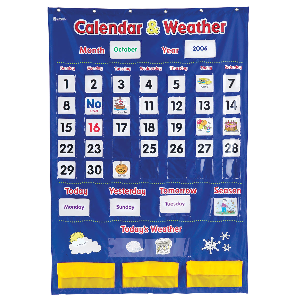Learning Resources Calendar & Weather Pocket Chart