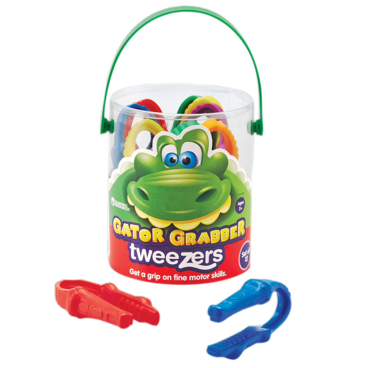 Learning Resources Gator Grabber Tweezers™, Set of 12