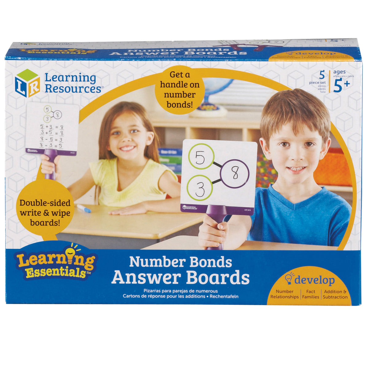 Learning Resources Number Bonds Answer Boards, Set of 5