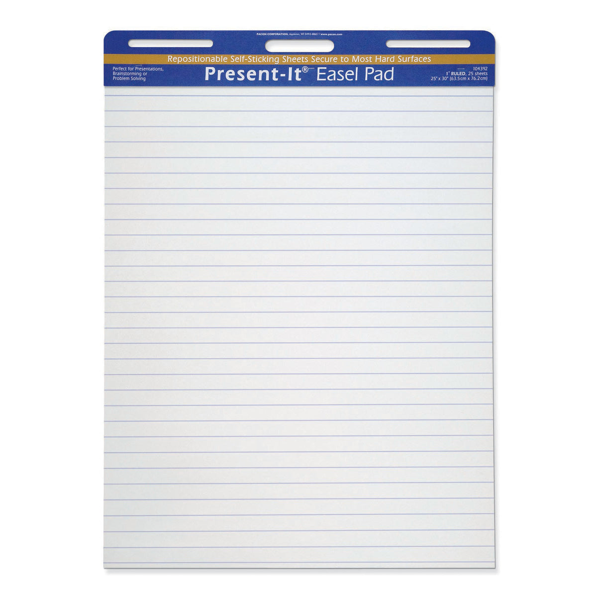 Pacon The Present-It® Easel Pads, 1" Ruled