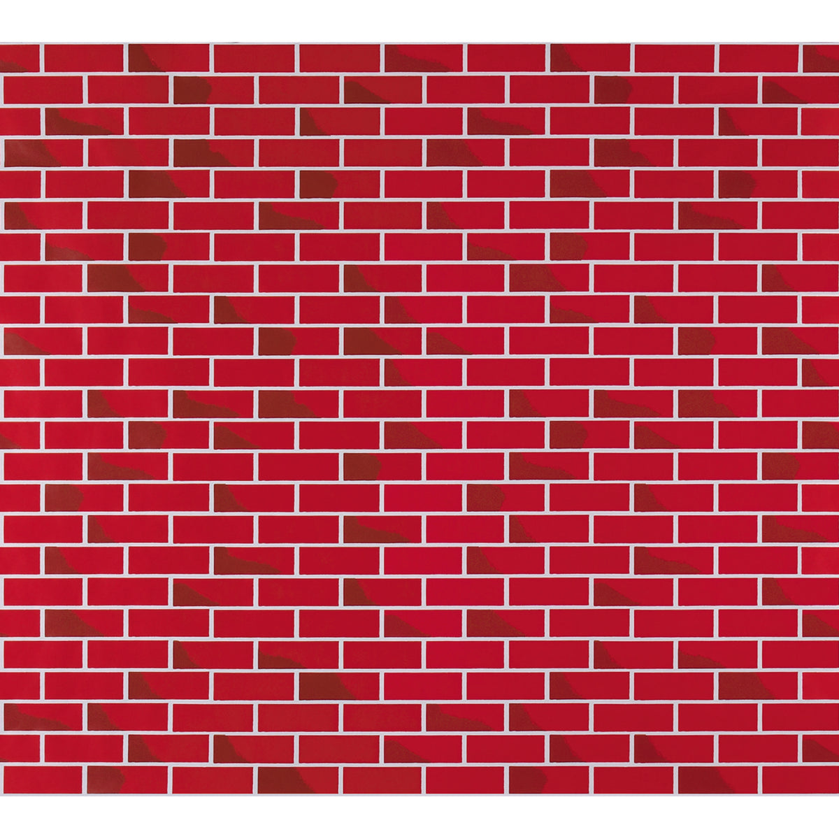 Pacon Corobuff® Corrugated Tu-Tone Brick Background Paper Roll, 48" x 12 ½'