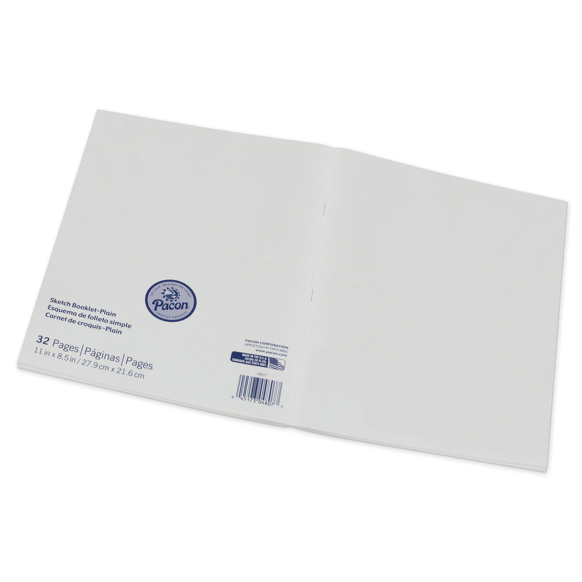 Pacon® Beginner Sketch Booklet, 8.5" x 11" (16 Sheets)