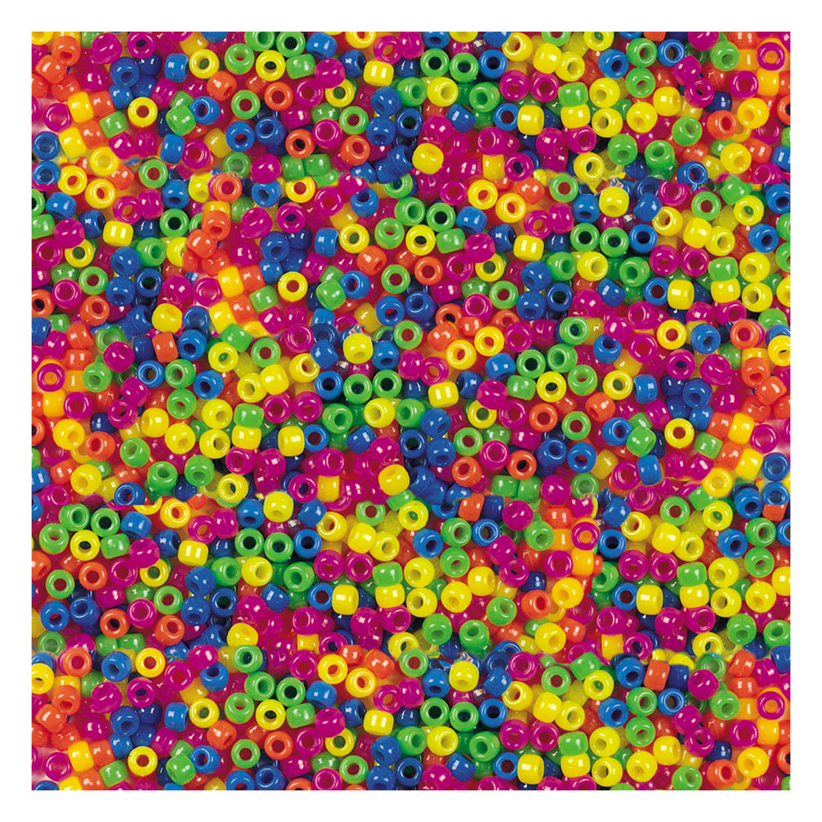 Pacon Creativity Street® Neon Pony Beads, 1,000 Count