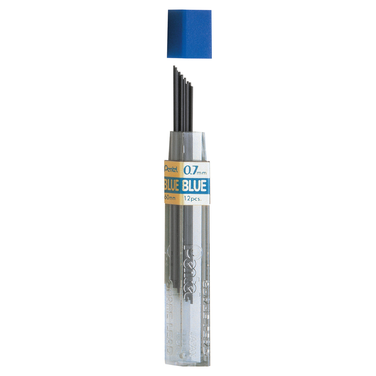 Pentel Refill Lead, 0.7mm Blue (12 Pieces)