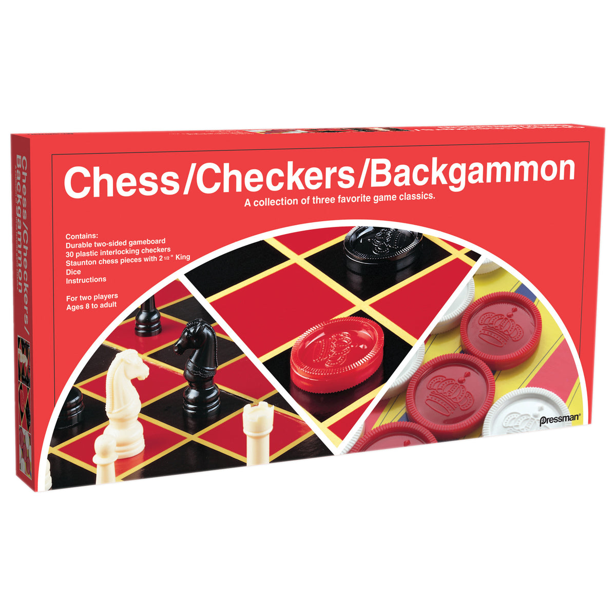 Pressman Toys Chess/Checkers/Backgammon