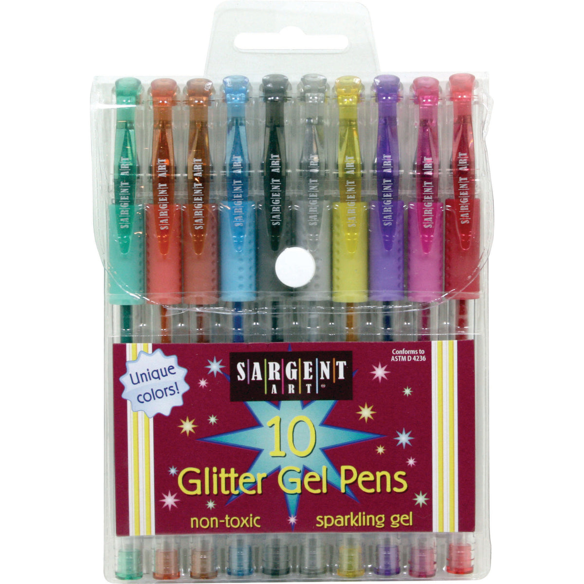 Sargent Art® Glitter Gel Pen Set, 10 Count (discontinued)