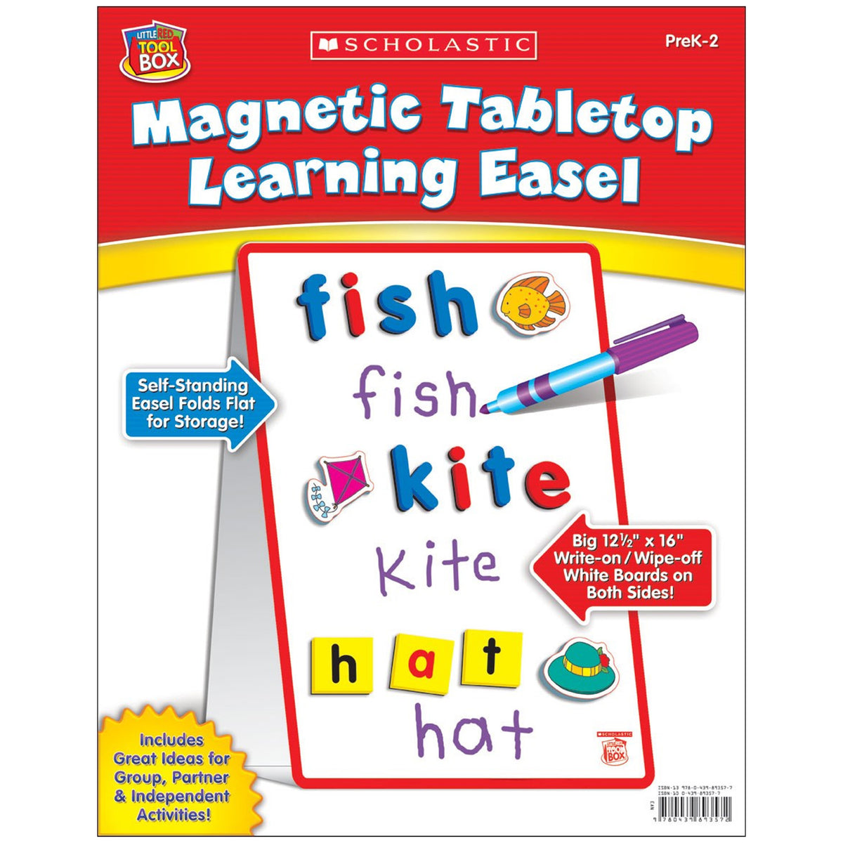 Scholastic Little Red Tool Box: Magnetic Tabletop Learning Easel