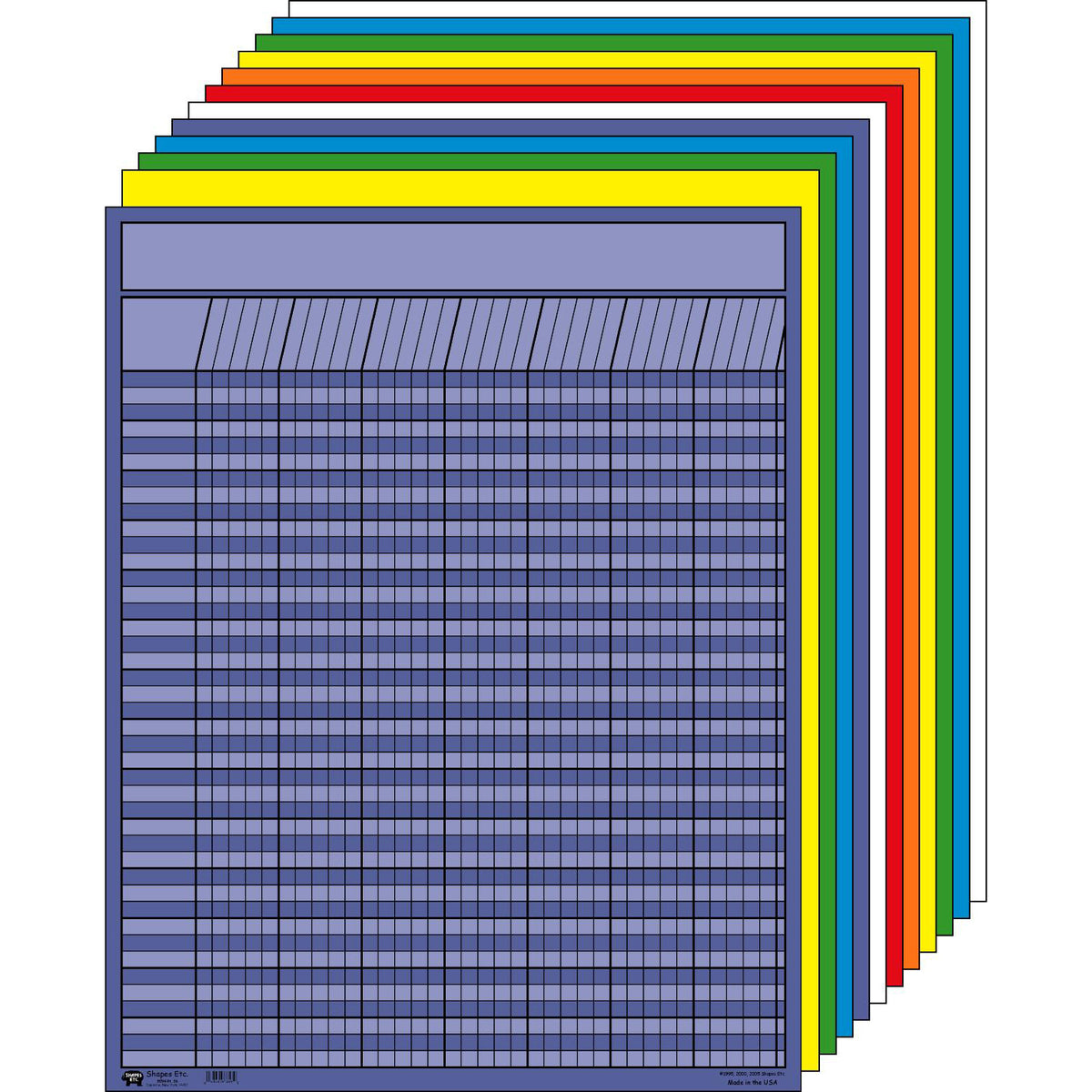 Creative Shapes Vertical Chart Set