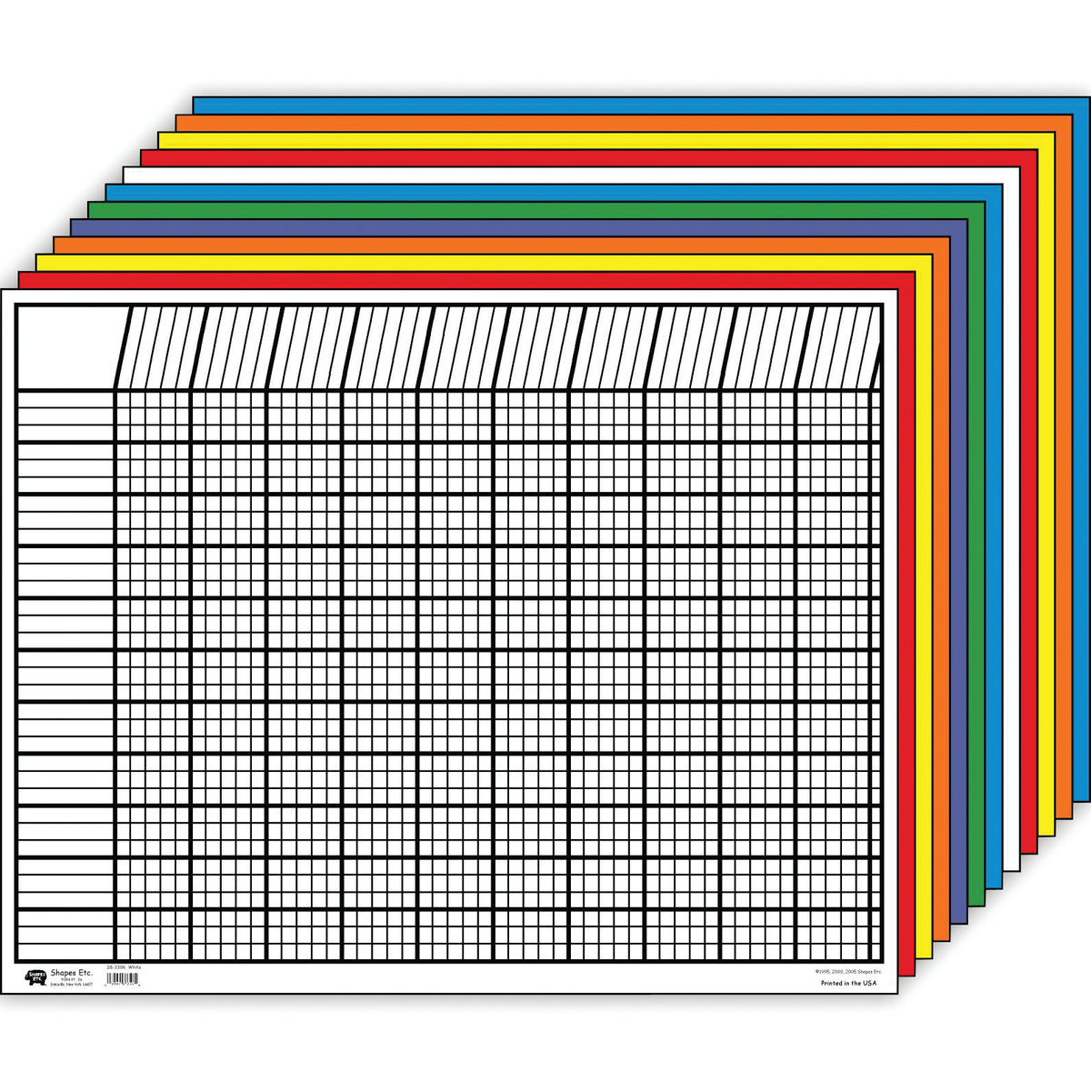 Creative Shapes Horizontal Chart Set